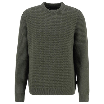 Barbour Cleveland Crew Neck Sweater Duffle Green