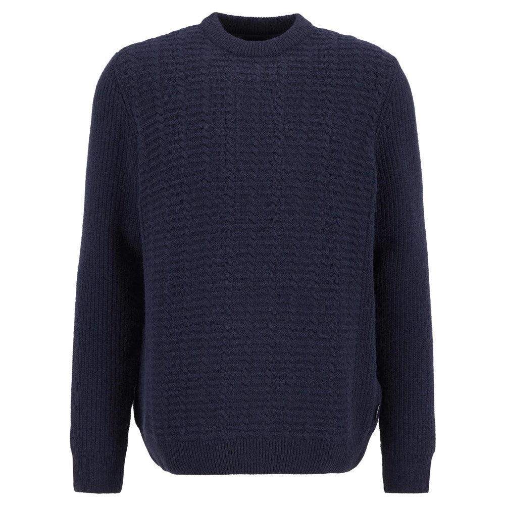 Barbour Cleveland Crew Neck Sweater Navy