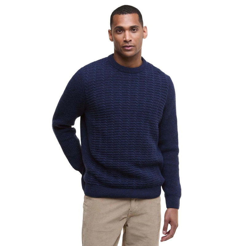 Barbour Cleveland Crew Neck Sweater Navy