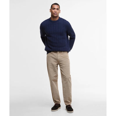 Barbour Cleveland Crew Neck Sweater Navy