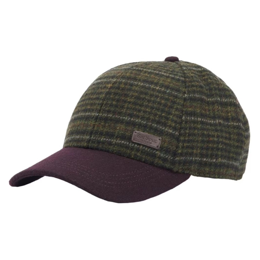 Barbour Mens Clyde Cap Brown / Olive Plaid