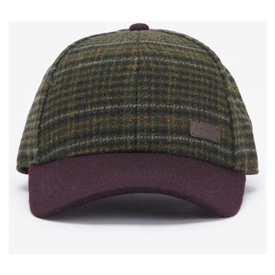 Barbour Mens Clyde Cap Brown / Olive Plaid