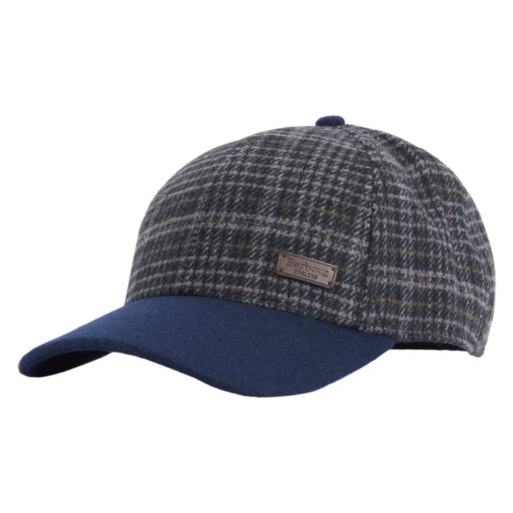 Barbour Mens Clyde Cap Navy / Grey Plaid