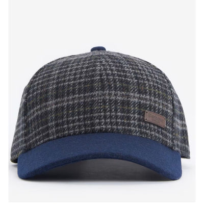 Barbour Mens Clyde Cap Navy / Grey Plaid