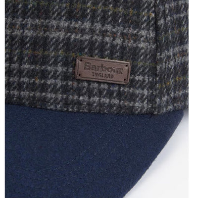 Barbour Mens Clyde Cap Navy / Grey Plaid
