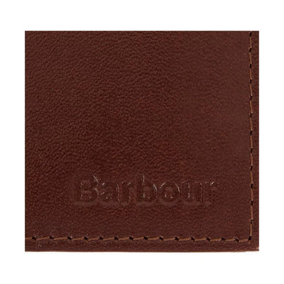 Barbour Colwell Billfold Small Leather Wallet Black Or Brown