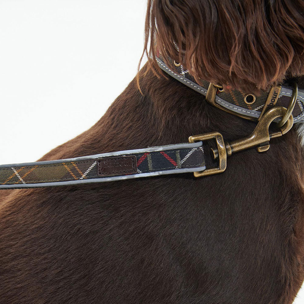 Barbour Reflective Tartan Comfort Dog Lead Classic Smart Ass
