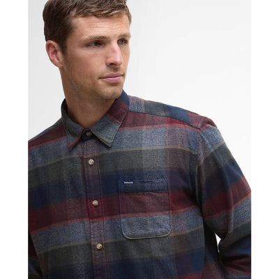 Barbour Copswell Relaxed Checked Shirt Navy