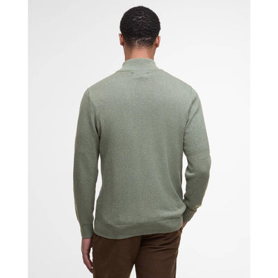 Barbour Cotton Half Zip Jumper Thyme