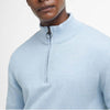 Barbour Cotton Half Zip Jumper Ocean Sky
