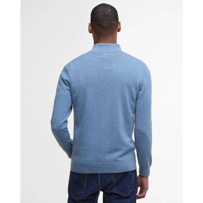 Barbour Cotton Half Zip Jumper Blue Stone