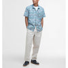Barbour Devon Printed Summer Short Sleeve Shirt Dusk Blue