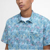 Barbour Devon Printed Summer Short Sleeve Shirt Dusk Blue