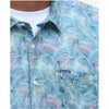 Barbour Devon Printed Summer Short Sleeve Shirt Dusk Blue
