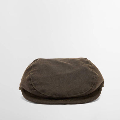 Barbour Dog Wax Flat Cap Olive
