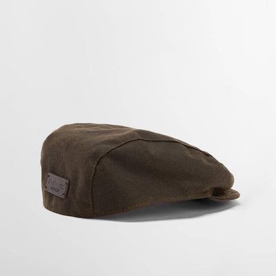 Barbour Dog Wax Flat Cap Olive