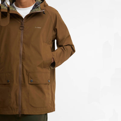Barbour Domus Waterproof Jacket Dark Sand