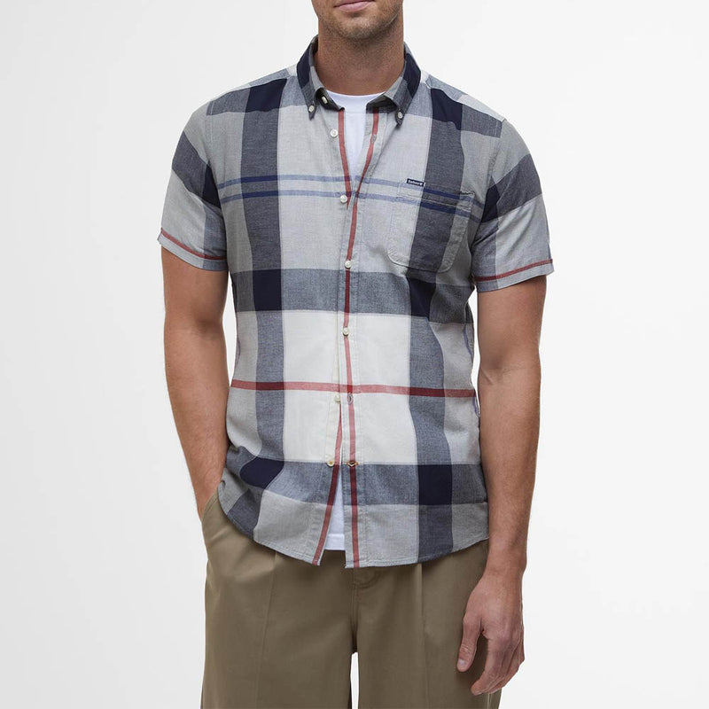 Barbour Doughill Short Sleeve Shirt Bleached Pine Tartan