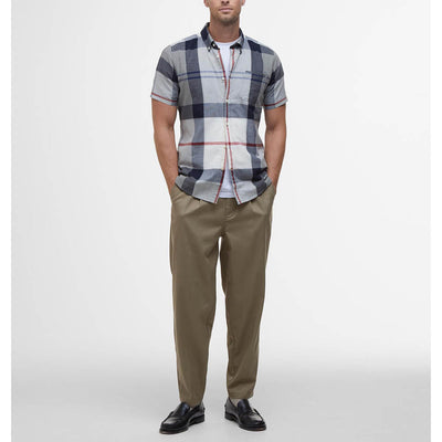 Barbour Doughill Short Sleeve Shirt Bleached Pine Tartan