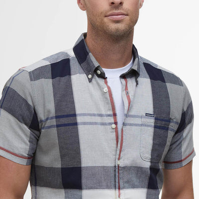 Barbour Doughill Short Sleeve Shirt Bleached Pine Tartan
