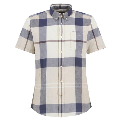 Barbour Douglas Short Sleeve Tailored Shirt Oban Mist Tartan