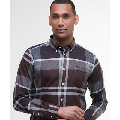 Barbour Dunoon Tailored Shirt Midnight Oak Tartan