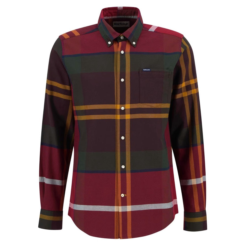 Barbour Dunoon Tailored Shirt Winterberry Tartan