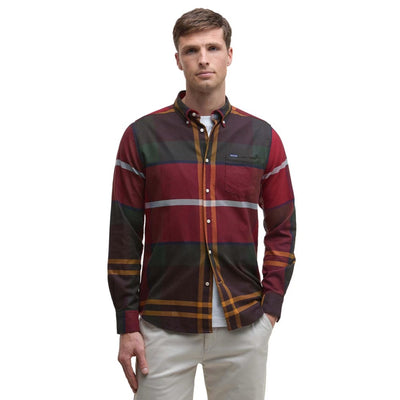 Barbour Dunoon Tailored Shirt Winterberry Tartan