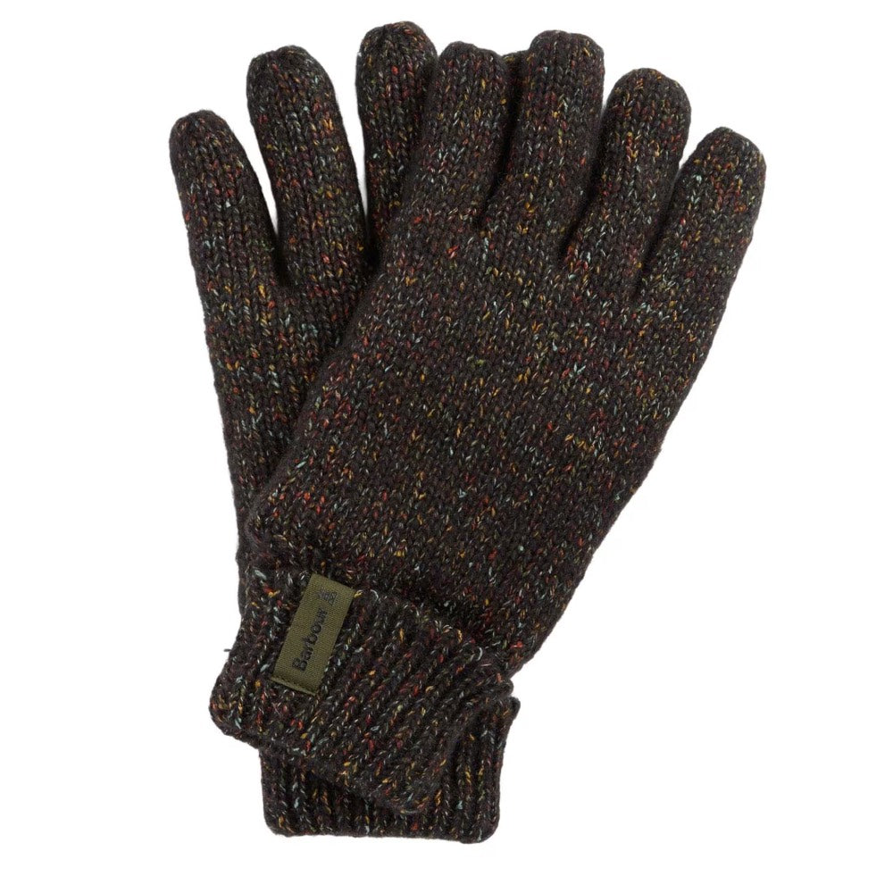 Barbour Eston Knitted Gloves Forest Green