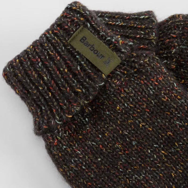 Barbour Eston Knitted Gloves Forest Green