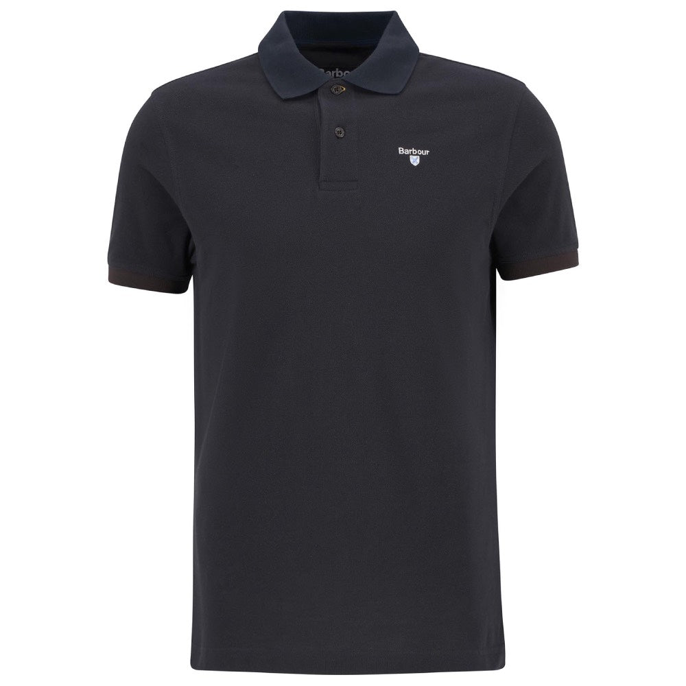 Barbour Essential Sports Mix Polo Shirt Dark Oak