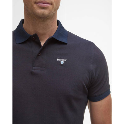 Barbour Essential Sports Mix Polo Shirt Dark Oak