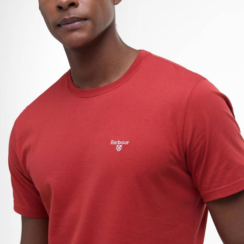 Barbour Essential Sports T-Shirt Red Spice