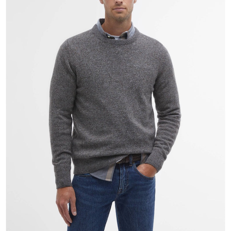 Barbour Tisbury Crew Neck Jumper Fog