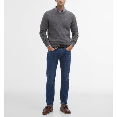 Barbour Tisbury Crew Neck Jumper Fog