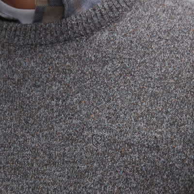 Barbour Tisbury Crew Neck Jumper Fog