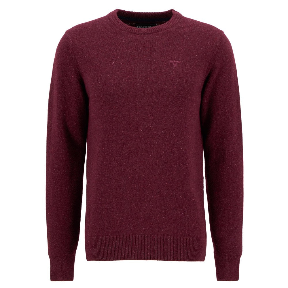 Barbour Tisbury Crew Neck Jumper Ruby