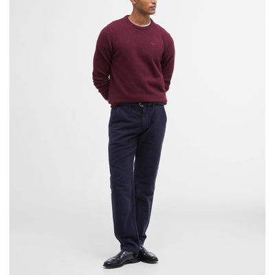Barbour Tisbury Crew Neck Jumper Ruby
