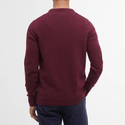 Barbour Tisbury Crew Neck Jumper Ruby