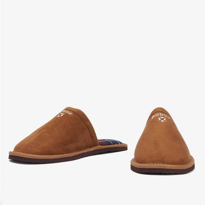 Barbour Mens Everitt Mule Slippers Camel