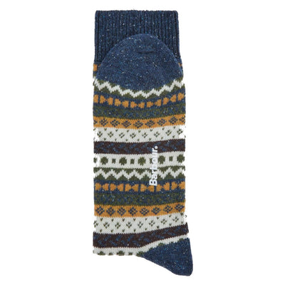 Barbour Mens Fairisle Socks 2 Pack Classic Mix