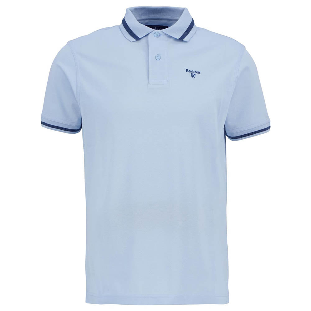 Barbour Ferrybridge Lightweight Polo Shirt Ocean Sky