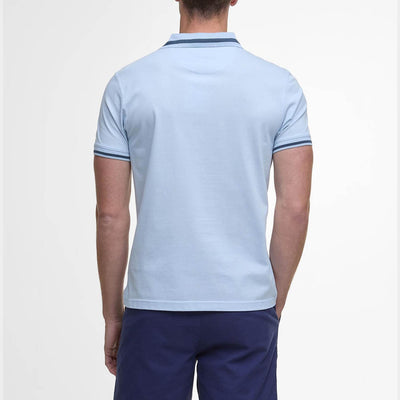 Barbour Ferrybridge Lightweight Polo Shirt Ocean Sky