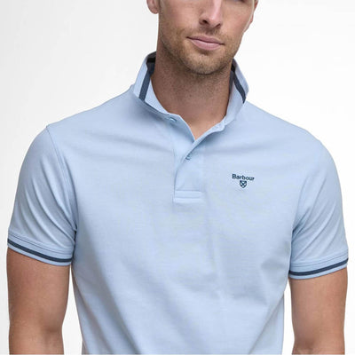 Barbour Ferrybridge Lightweight Polo Shirt Ocean Sky