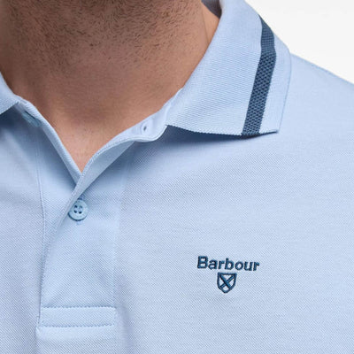 Barbour Ferrybridge Lightweight Polo Shirt Ocean Sky