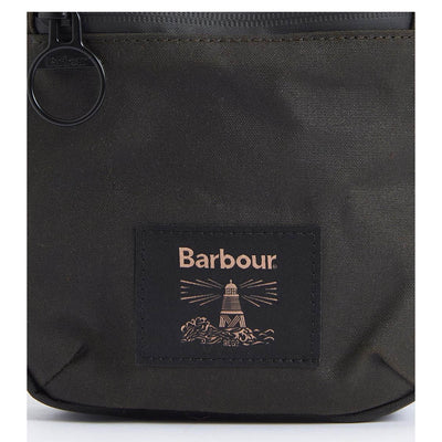 Barbour Field Wax Crossbody Bag Olive / Black