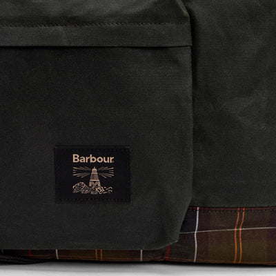 Barbour Field Wax Holdall Sage / Classic Tartan
