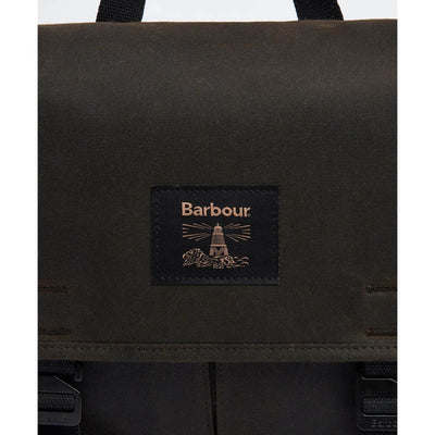 Barbour Field Wax Messenger Bag Olive