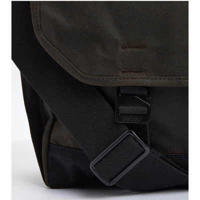 Barbour Field Wax Messenger Bag Olive