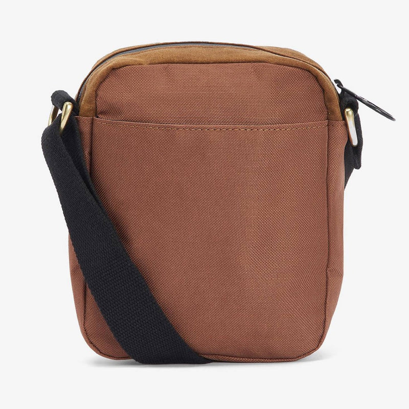 Barbour Field Wax Crossbody Bag Tan / Black